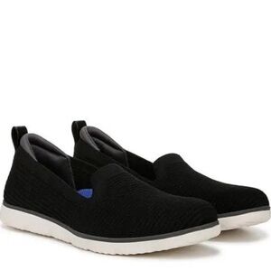 Ryka Women's Effortless Washable Slip on Shoes - Black Knit Fabric Size 8 WIDE